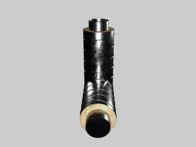 Fittings for insulated pipes highpoly 3D model
