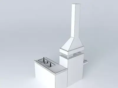 Barbecue, Broiler Pan Free 3D model