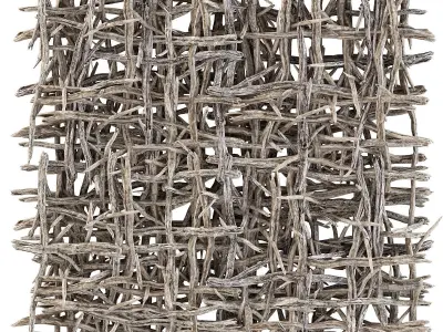 Branch crooked decoration part n1 3D model