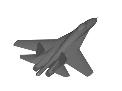 Sukhoi Su-27P Flanker 3D model