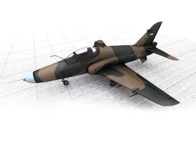BAE HAWK MK 209 Low-poly 3D model