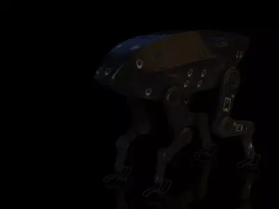 Robot Dog 3D model 9