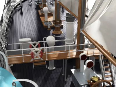 FRAM Historical Ship 3D model