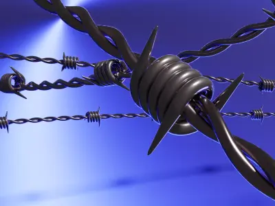 Barbed Wire Free 3D model