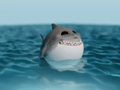Cute Shark 3D model