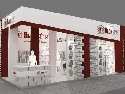 Exhibition Stand - ST0043 3D model