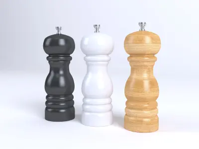 Salt and Pepper Mill 3D model