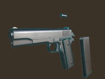 Colt 1911 A1 Low-poly 3D model