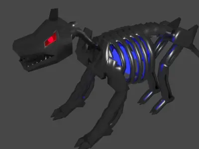 Metalic Animal Bone 3D model