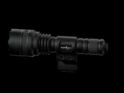 SuperFire Flashlight Low-poly 3D model