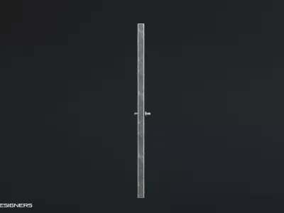 Military Security Door - UE4 And UE5 Optimized Low-poly 3D model