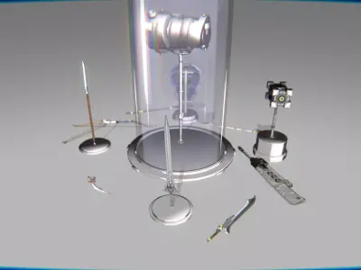 Melee Megapack 10 Core Melee Weapons Low-poly 3D model