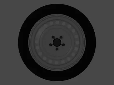 Steel Rim European Style 3D model