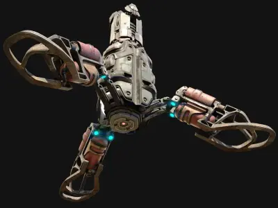 sci fi Beacon - Cyberpunk design 3D model