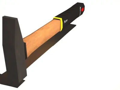 Hammer Low Poly Low-poly 3D model