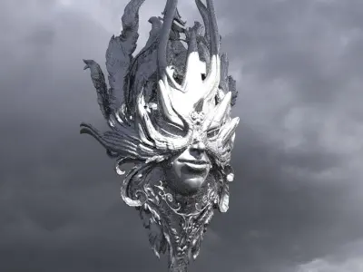 Baroque Elven Shield 3 3D model