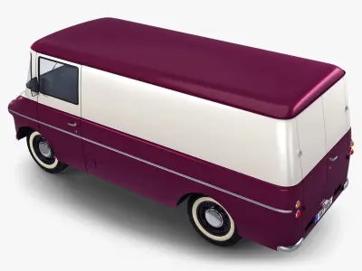 Generic Retro Cargo Van M 2 3D model