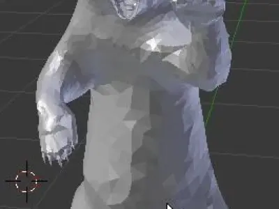 Bear Statue 3D model