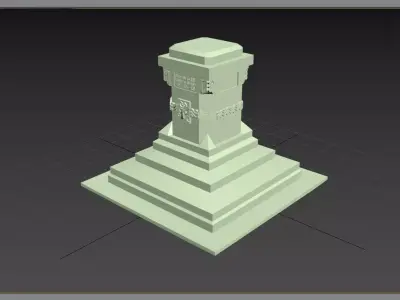 Statue of Stefan cel Mare si Sfant 3D model