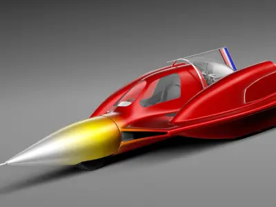 Turbo Sonic Concept Car Free Sample Model Free 3D model