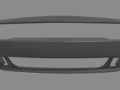Front Bumper Dodge Challenger Low-poly 3D model