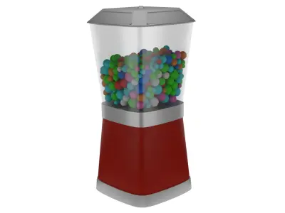 Gumball Machine 3D Model Low-poly 3D model