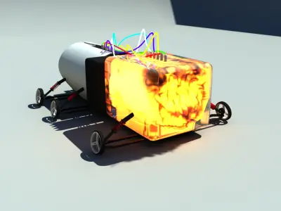 future weapon vehicle Free low-poly 3D model