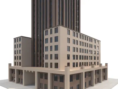 Commercial Building-015 Office Tower 3D model