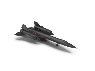 Lockheed SR-71 Blackbird Low-poly 3D model