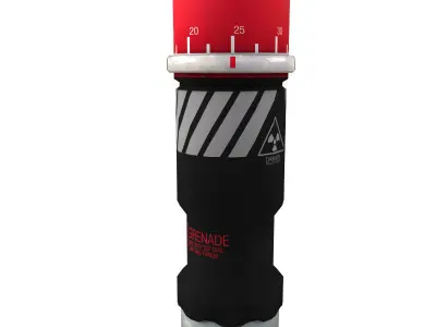 Grenades fire extinguisher Low-poly 3D model