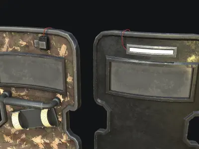 Police Shield Low-poly 3D model