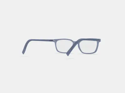 Weathers Low Bridge Fit Eyeglasses in Periwinkle Crystal 3D model