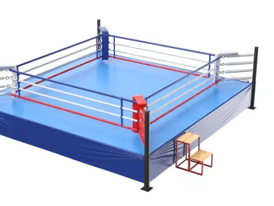 Detailed Boxing Ring 3D model