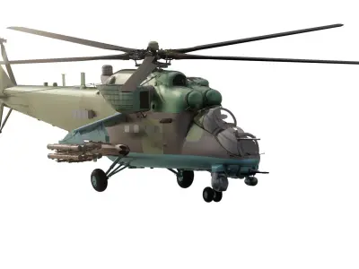 Mil Mi-35M Hind-E 3D model
