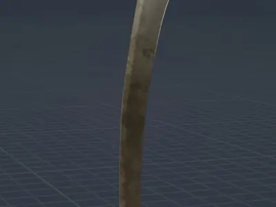 Persian Scimitar Low-poly 3D model
