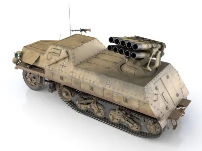 SDKFZ 4 - Panzerwerfer 42 - 7WB 3D model