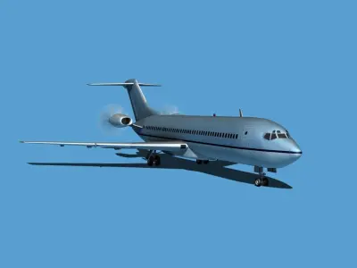 Boeing 7X7-2 Jet Fan V208 3D model