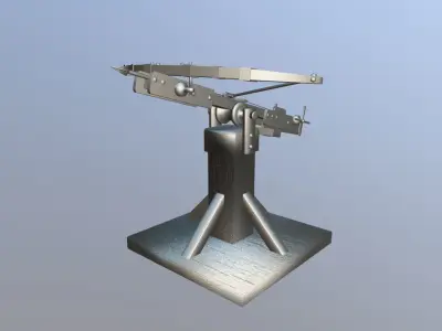 Medieval Siege Ballista Low-poly 3D model