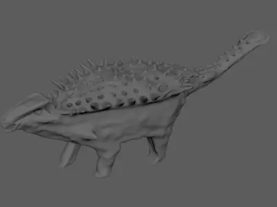 Ankylosaurus medium - high poly Free 3D model