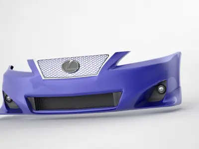 Lexus IS F sport car parts 3D model