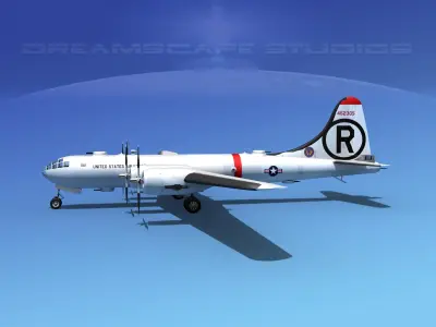 Boeing B-29 Superfortress USAF 3D model