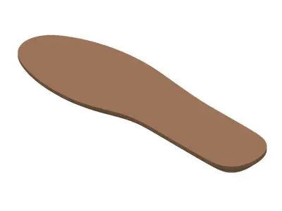 PVC Sole design for Women Low-poly 3D model