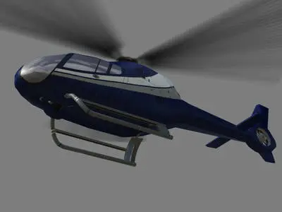 Colibri V1 Helicopter Low-poly 3D model