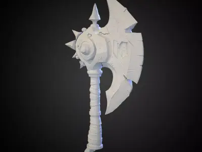 Stylized Axe 17 3D model