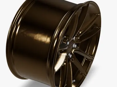 Velgen Wheels Lightweight Series VF5 Wheel Gloss Bronze Mustang Low-poly 3D model