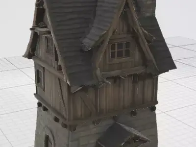 Medieval House 3D Model 3D model