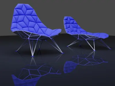 GLOWING CHAIR VERSION 01 Free 3D model