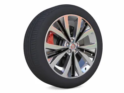 JaguarF Pace Rim 3D Model Low-poly 3D model