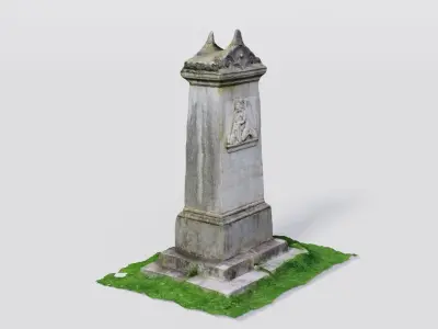 Historic gravestone model 3D model