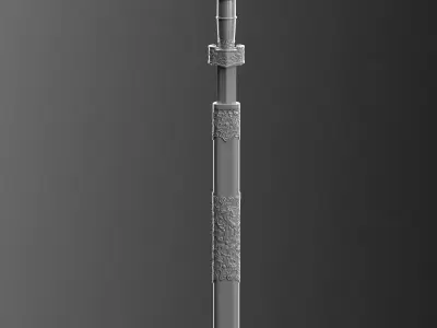 Realistic High Poly Japanese Katana 3D Model 3D model